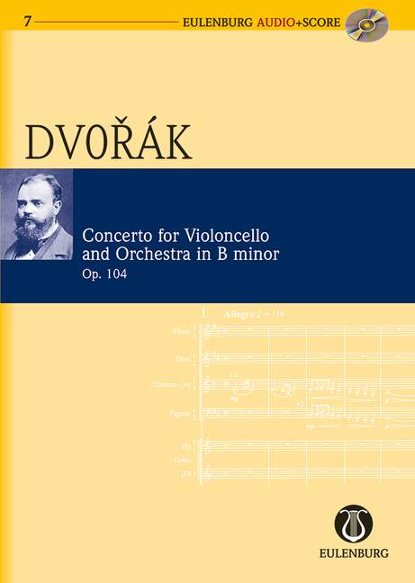 Dvorak: Concerto B minor Opus 104 B 191 (Study Score + CD) published by Eulenburg
